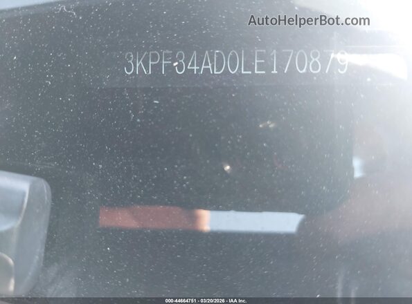 3KPF34AD0LE170879 2020 KIA FORTE Синий Вид подкапотного пространства