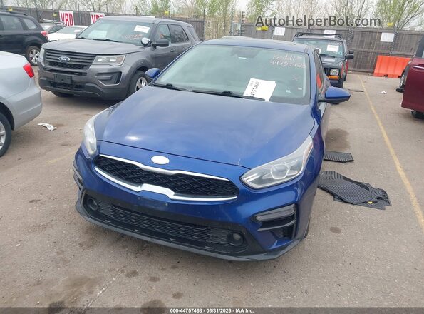 3KPF34AD1KE035490 2019 KIA FORTE Синий Вид щитка приборов