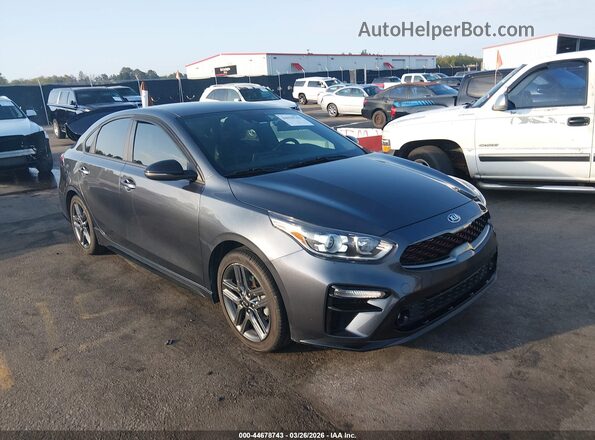 3KPF34AD3ME354926 2021 KIA FORTE Серый Передняя правая четверть