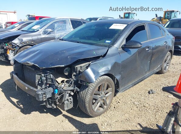 3KPF34AD4ME358144 2021 KIA FORTE Серый Передняя левая четверть