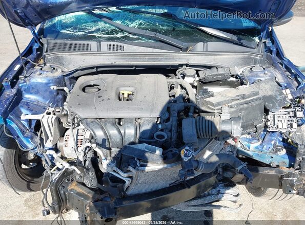 3KPF34AD9ME422887 2021 KIA FORTE Синий Вид сзади