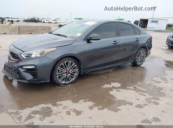 3KPF44AC6LE212525 2020 KIA FORTE Gray Առջևի ձախ երեք քառորդ տեսարան