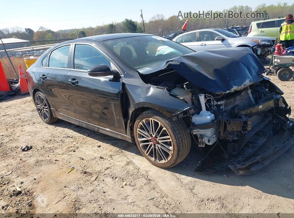 3KPF44AC9ME352604 2021 KIA FORTE Черный Передняя правая четверть