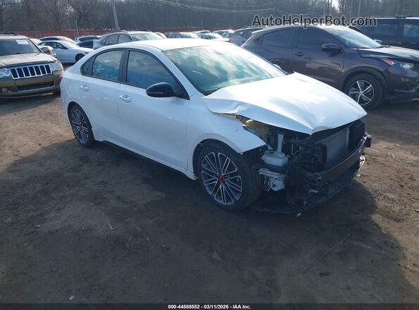 3KPF44ACXME293689 2021 KIA FORTE Белый Передняя правая четверть
