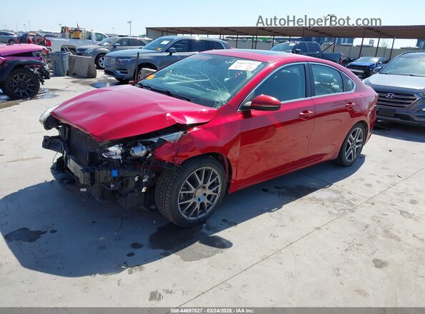 3KPF54AD1ME384467 2021 KIA FORTE Красный Передняя левая четверть