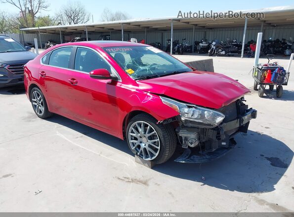 3KPF54AD1ME384467 2021 KIA FORTE Красный Передняя правая четверть