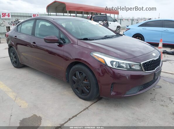 3KPFK4A72HE115757 2017 KIA FORTE Burgundy Przód prawy