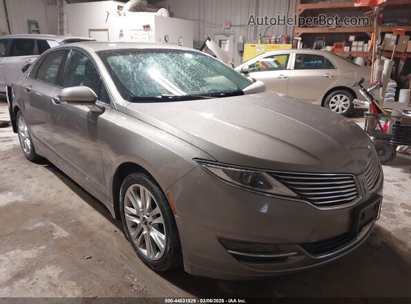 3LN6L2G93GR601586 2016 LINCOLN MKZ Серебряный Передняя правая четверть