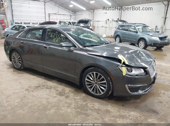 3LN6L5B93JR620381 2018 LINCOLN MKZ Серый Передняя правая четверть