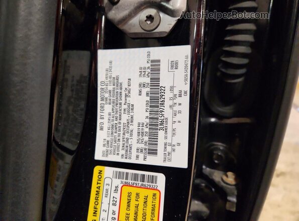 3LN6L5F97JR629322 2018 LINCOLN MKZ Black Вид підкапотного простору