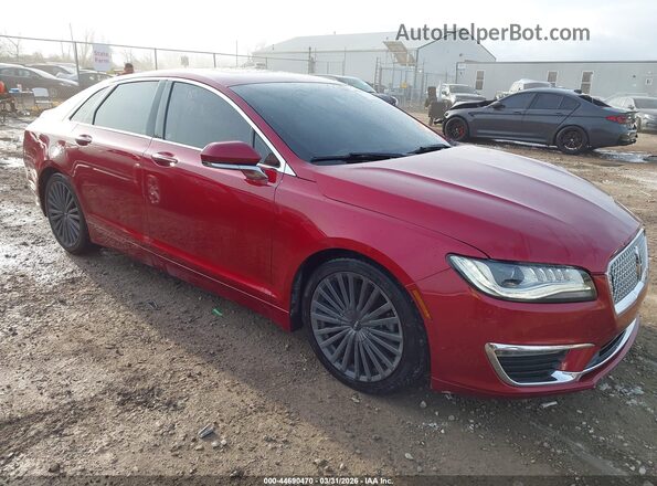 3LN6L5F99JR608410 2018 LINCOLN MKZ Красный Передняя правая четверть
