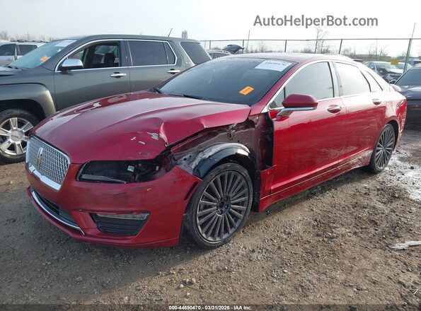 3LN6L5F99JR608410 2018 LINCOLN MKZ Красный Передняя левая четверть