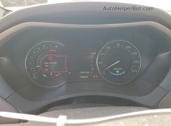 3LN6L5FC7KR613604 2019 LINCOLN MKZ Синий Вид щитка приборов
