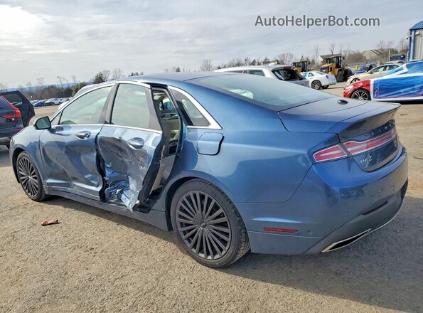 3LN6L5FC7KR613604 2019 LINCOLN MKZ Синий Задняя левая четверть