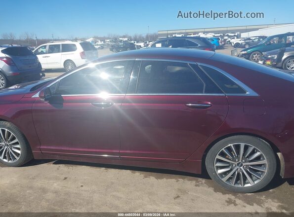 3LN6L5KU5HR657222 2017 LINCOLN MKZ HYBRID Темно-бордовый Панорамный вид салона 360°