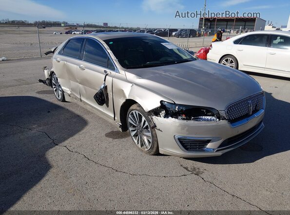 3LN6L5MU9HR656958 2017 LINCOLN MKZ HYBRID Желто-коричневый Передняя правая четверть