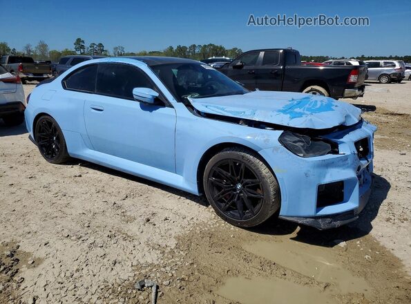 3MF13DM04R8E42079 2024 BMW M2 Синий Передняя правая четверть
