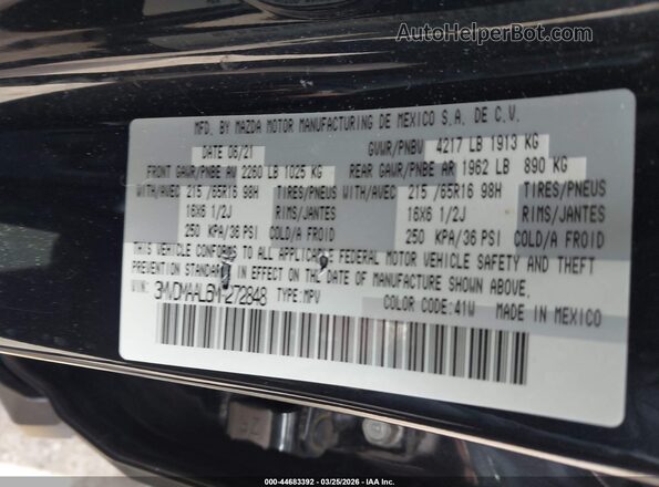 3MVDMAAL6MM272848 2021 MAZDA CX-30 Black Vista del compartimento del motor