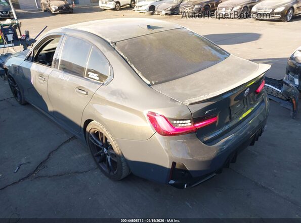 3MW49FF02P8D13663 2023 BMW M3 Gray Trasero izquierdo