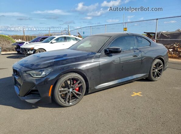 3MW53CM02N8C78644 2022 BMW M2 Черный Передняя левая четверть