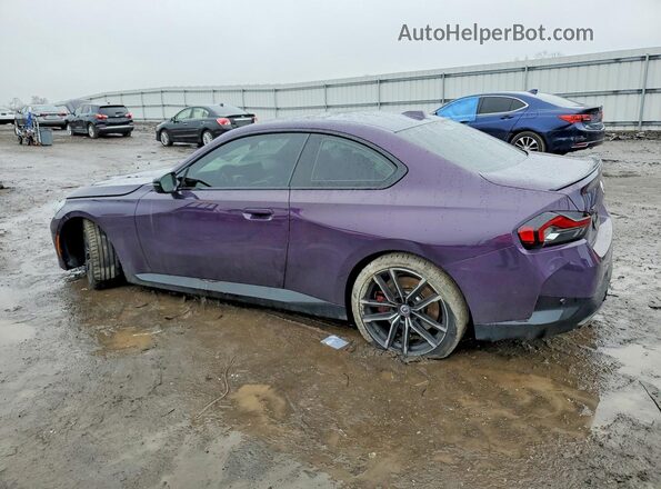 3MW53CM05P8D02602 2023 BMW M2 Фиолетовый Задняя левая четверть