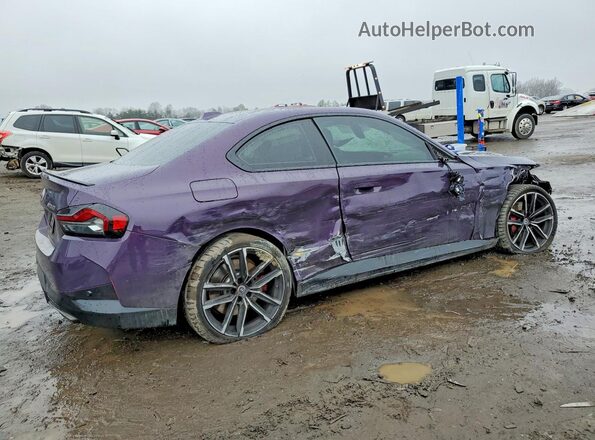 3MW53CM05P8D02602 2023 BMW M2 Фиолетовый Задняя правая четверть