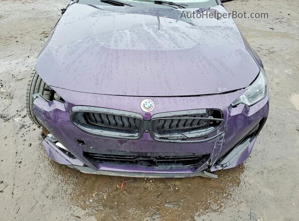 3MW53CM05P8D02602 2023 BMW M2 Фиолетовый Вид задней части салона