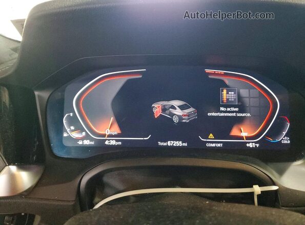 3MW53CM07N8C51083 2022 BMW M2 Серый Вид щитка приборов