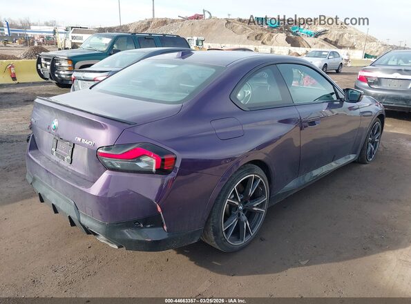 3MW53CM0XP8D70278 2023 BMW M2 Фиолетовый Задняя правая четверть