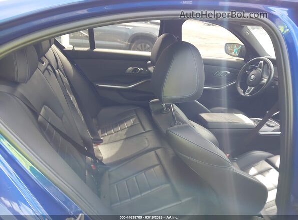 3MW5U7J06M8B55503 2021 BMW M3 Blue VIN կոդի պիտակի տեսք
