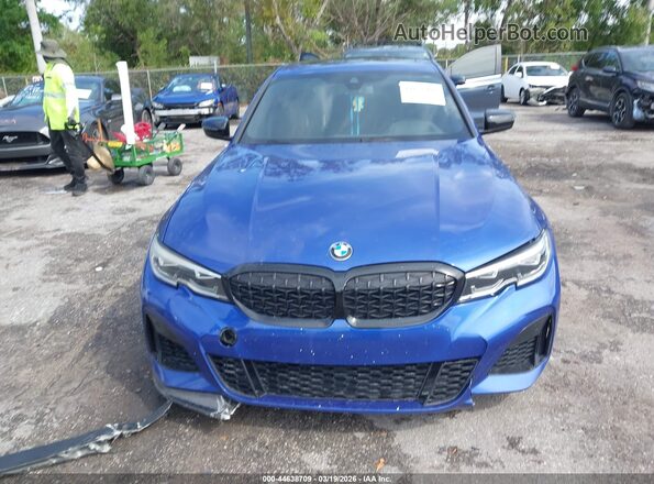 3MW5U7J06M8B55503 2021 BMW M3 Blue Սարքավորումների վահանակի տեսք