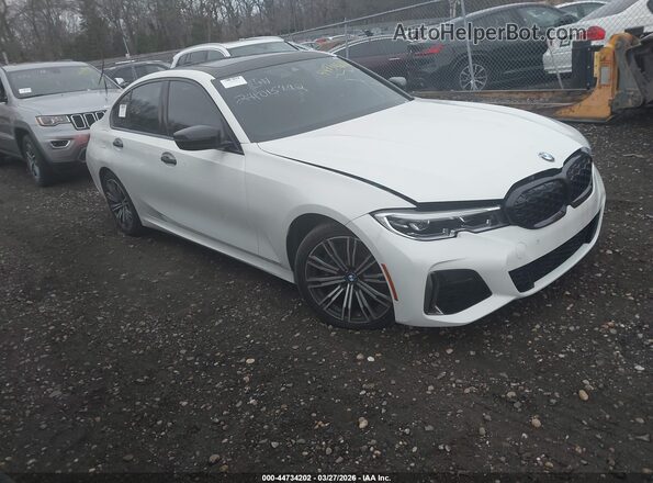 3MW5U9J01M8B62581 2021 BMW M3 White Delantero derecho