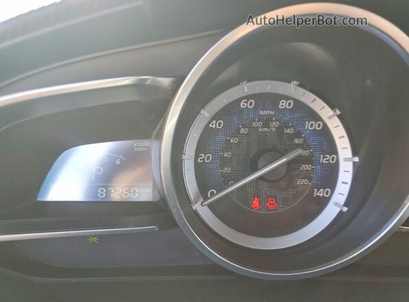 3MYDLBYV2HY184316 2017 TOYOTA YARIS Blue Vista del cuadro de instrumentos