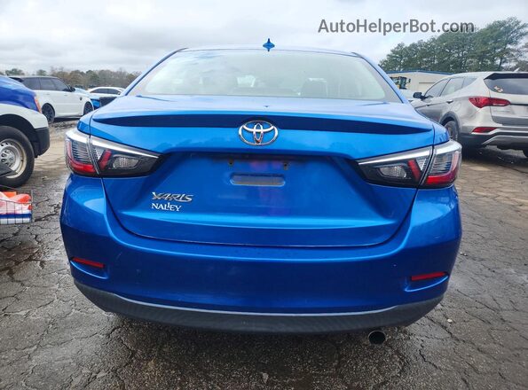 3MYDLBYV5KY508186 2019 TOYOTA YARIS Blue უკანა ხედი