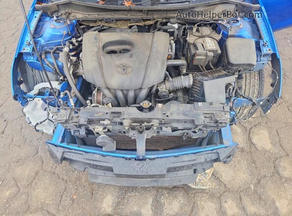 3MYDLBYV5KY508186 2019 TOYOTA YARIS Blue უკანა სალონის ხედი