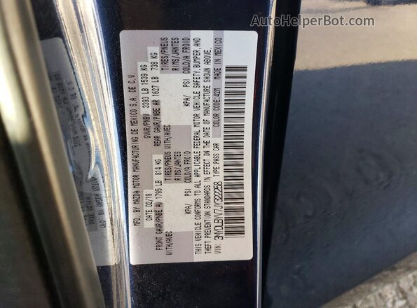 3MYDLBYV7JY322258 2018 TOYOTA YARIS Синий Вид подкапотного пространства