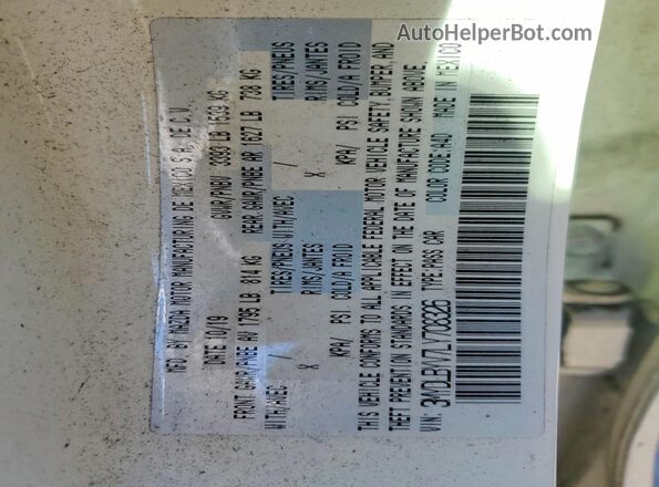 3MYDLBYV7LY708326 2020 TOYOTA YARIS Белый Вид подкапотного пространства