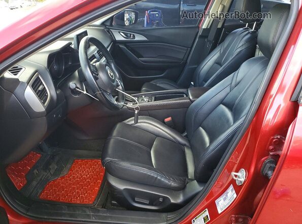3MZBN1V76HM133308 2017 MAZDA 3 Red Widok wnętrza z przodu