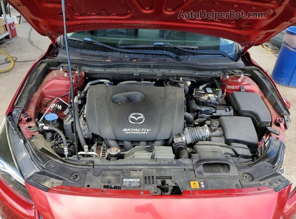 3MZBN1V76HM133308 2017 MAZDA 3 Red Widok wnętrza z tyłu