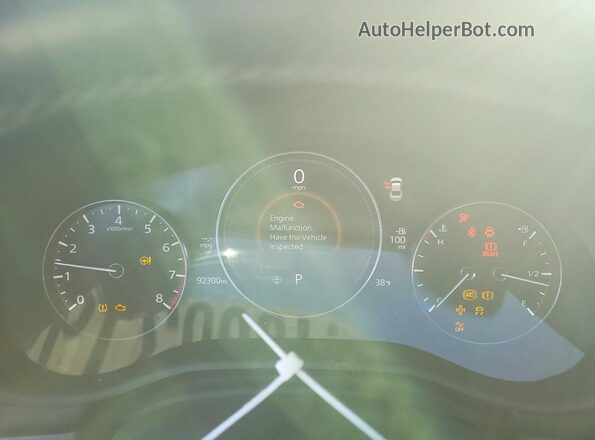3MZBPAAL7KM107028 2019 MAZDA 3 Белый Вид щитка приборов