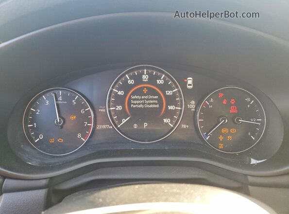 3MZBPAEM0KM100778 2019 MAZDA 3 Blue Widok zestawu wskaźników