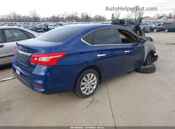 3N1AB7AP0JY205248 2018 NISSAN SENTRA Синий Задняя правая четверть