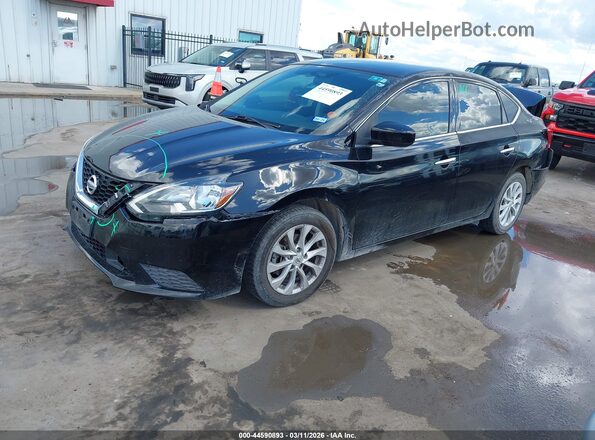 3N1AB7AP1KY448925 2019 NISSAN SENTRA Black Front left
