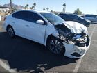 2019 Nissan Sentra Sv White vin: 3N1AB7AP2KY395149