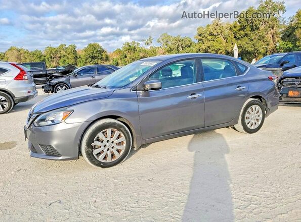 3N1AB7AP3GL663517 2016 NISSAN SENTRA Gray წინა მარცხენა ხედი სამი მეოთხედიდან