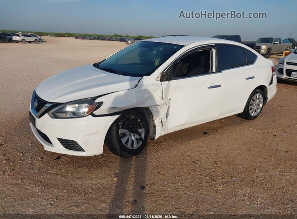 3N1AB7AP3GY279675 2016 NISSAN SENTRA Белый Передняя левая четверть