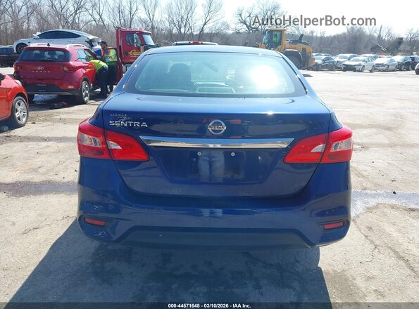 3N1AB7AP3KY374018 2019 NISSAN SENTRA Blue 