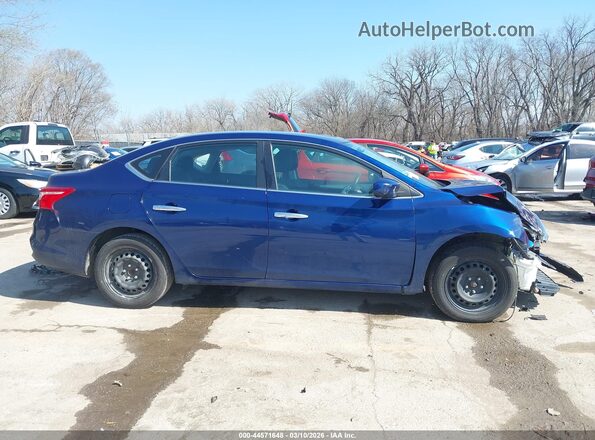 3N1AB7AP3KY374018 2019 NISSAN SENTRA Blue Սալոնի 360 աստիճան տեսք