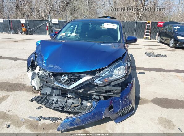 3N1AB7AP3KY374018 2019 NISSAN SENTRA Blue Դիմացի տեսք