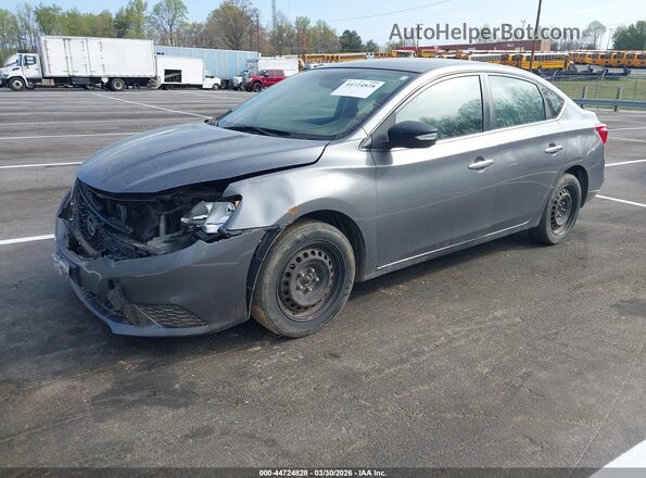 3N1AB7AP4GY216665 2016 NISSAN SENTRA Серый Передняя левая четверть